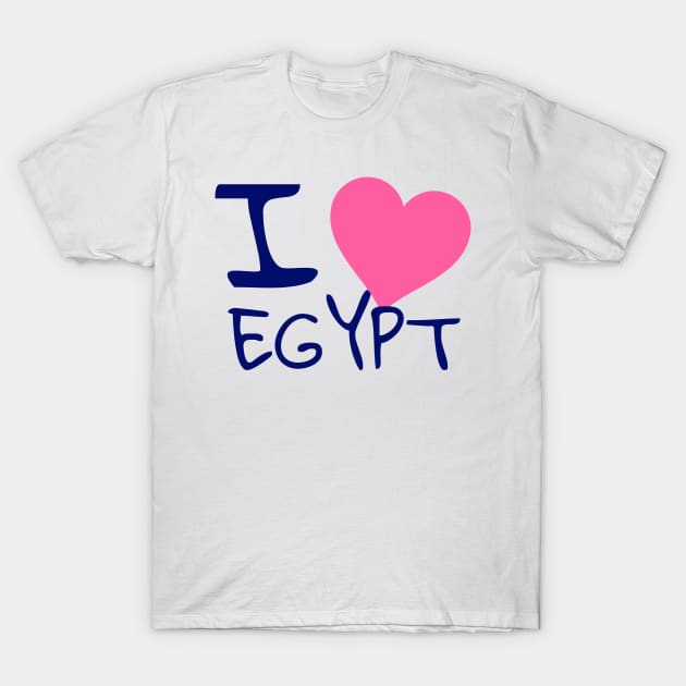 I love EGYPT T-Shirt by WakaZ